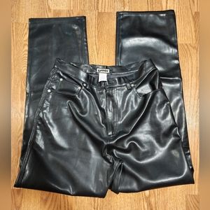 YMLA Black Pleather Pants